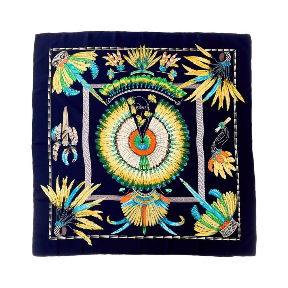 Hermès Brazil Laurence Bourthoumieux Silk Scarf (Authentic Pre-Loved)